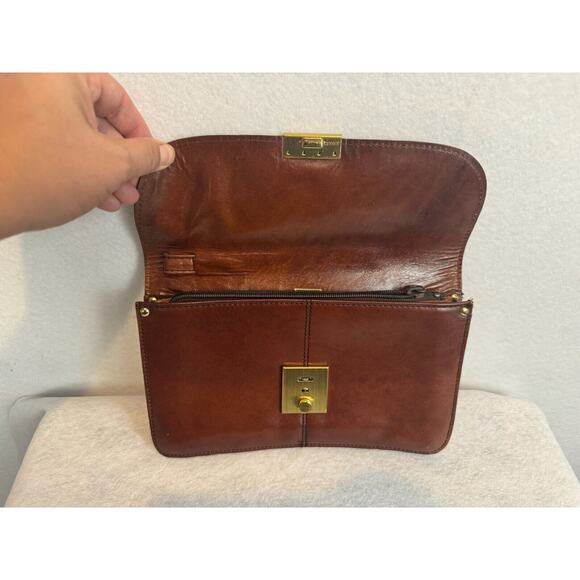 Vintage Leather Wristlet Classic Preppy Bond Street Uruguay - Picture 4 of 12
